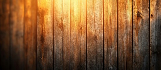 Obraz premium Golden Hour Wooden Texture: Rustic Wooden Background