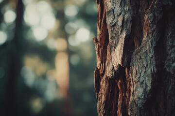 Close-up of tree bark texture, showing intricate details and patterns in nature's design.