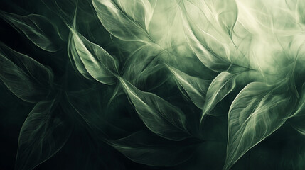 Ethereal Green Leaves