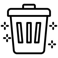 Zero Waste Outline Icon