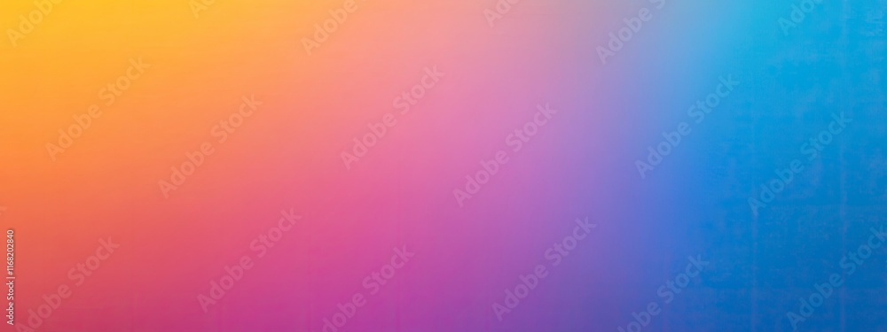 Poster a vibrant gradient background blending warm and cool colors in a smooth transition from yellow and p