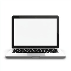 Fototapeta premium Modern Laptop Design with Blank Screen for Creative Digital Mockup or Editing Projects