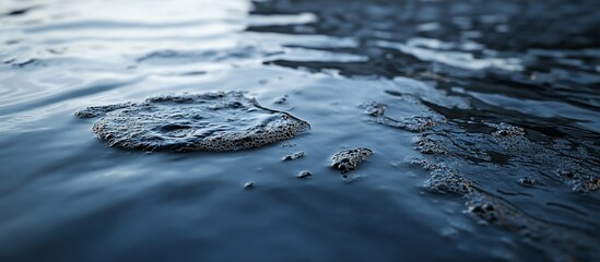 Abstract Water Bubbles: A Close-Up Study of Surface Tension
