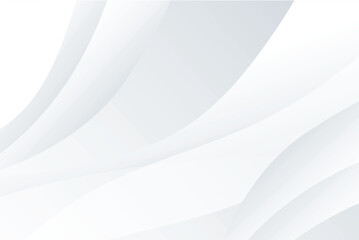 White abstract background with curve lines
