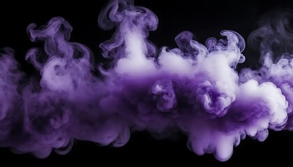 Fototapeta premium Ethereal Purple Fog Envelops Darkness