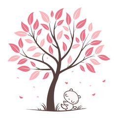 Obraz premium Cute Tree in Spring Season