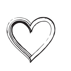 hand drawn love icon