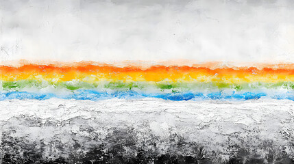 Minimalist Abstract Design with Bold Brushstrokes