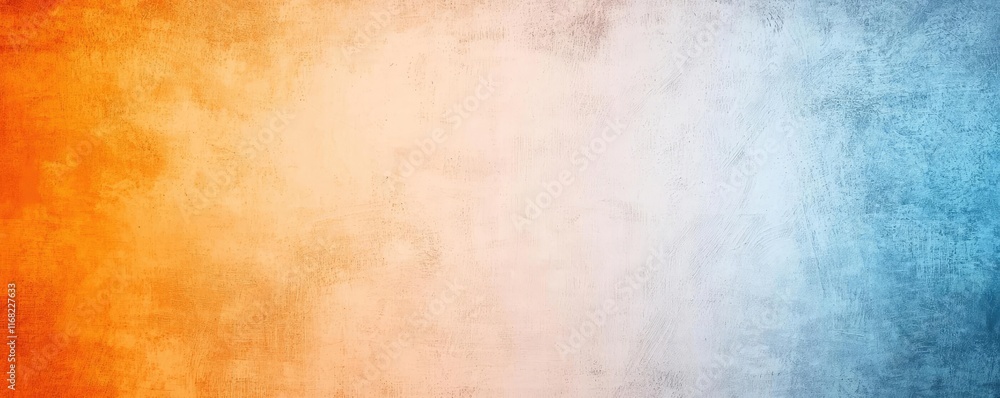 Poster grungy abstract background idea. a vibrant, textured background blending orange and blue hues for cr