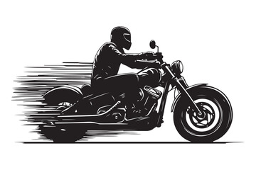 Bike silhouette vector illustration
