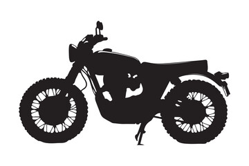 Obraz premium Bike silhouette vector illustration 