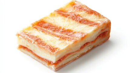 Delicious layered pastry with apricot filling and cheese