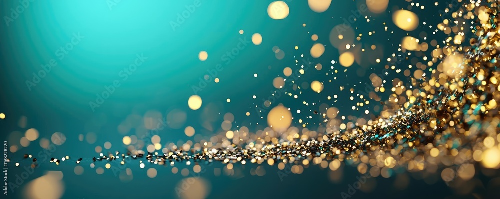 Poster Burst abstract background concept. A mesmerizing scene of shimmering particles creating a magical atmosphere.