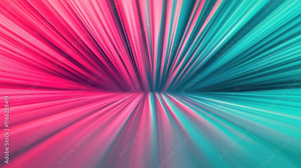 Aufkleber Burst abstract background concept. Colorful abstract lines radiating from the center, creating a dynamic visual experience.