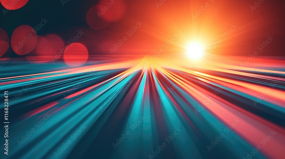Poster Burst abstract background concept. Stunning abstract light rays create a vibrant and dynamic visual experience.