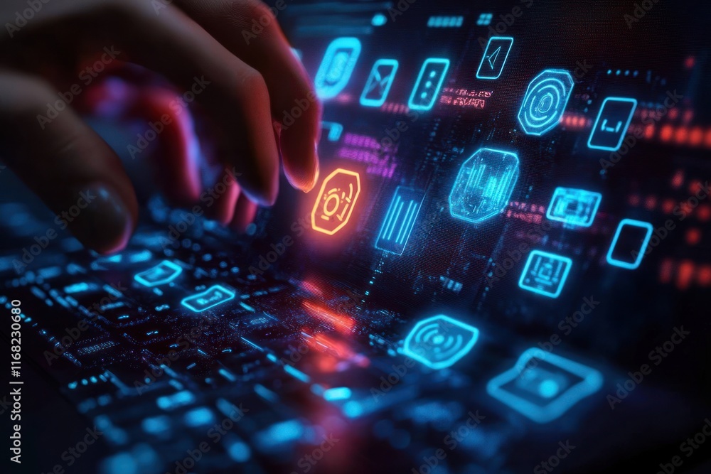 Poster fingerprint authentication for digital security biometric login and access control in cyber finance 