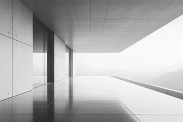 Minimalistic Digital Concept with Clean Lines, Generative AI