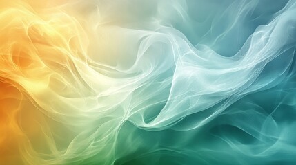 Nature-Inspired Abstract Digital Background with Smooth Flow, Generative AI