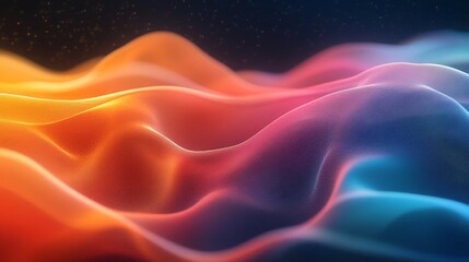 Fototapeta premium Nature-Inspired Abstract Digital Background with Smooth Flow, Generative AI