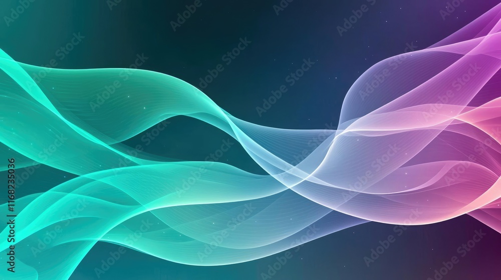 Poster galaxy abstract background concept. a vibrant abstract background of flowing waves in stunning color