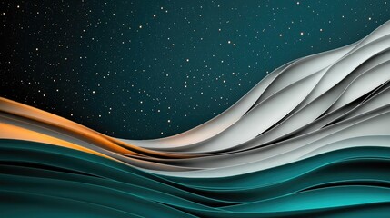 Fototapeta premium Galaxy abstract background concept. Dynamic abstract waves in vibrant colors create a mesmerizing visual experience.