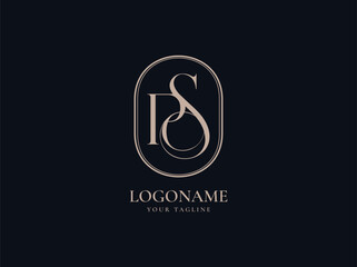 PCS Luxury logo design , letter PS luxury logo design vector