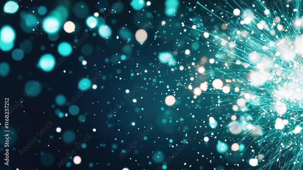 Aufkleber Burst abstract background concept. Stunning burst of light particles creating a dynamic, ethereal background effect.