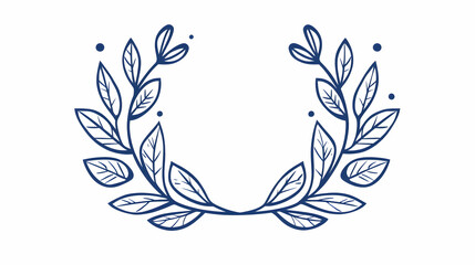 Elegant floral wreath design, perfect for invitations or branding.