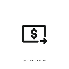 Money Icon. Editable Stroke