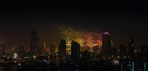 Obraz premium Fireworks Festival for New Year's Day #5