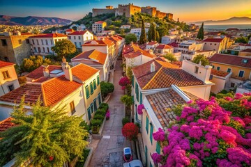 Aerial View of Plaka, Athens: Charming Streets and Historic Architecture