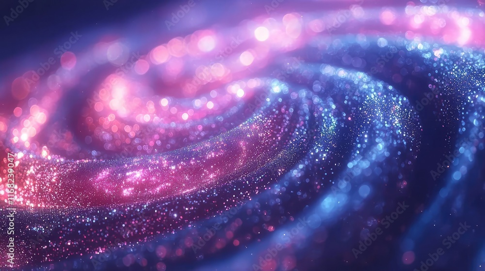 Poster galaxy abstract background concept. a mesmerizing swirl of cosmic colors and stars in a vibrant gala