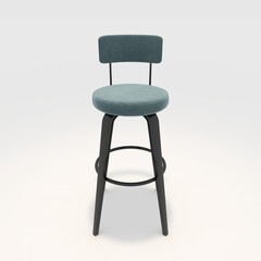 3d render bar stool design element. Furniture Collection