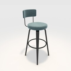 3d render bar stool design element. Furniture Collection