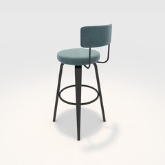 3d render bar stool design element. Furniture Collection