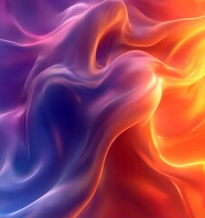 Obraz premium Modern Digital Art Concept with Smooth Gradient Flow, Generative AI