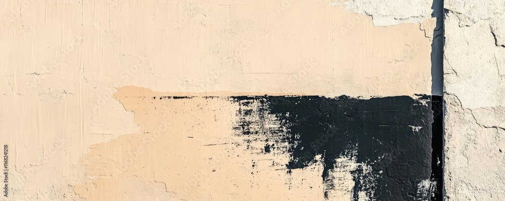 Poster Grungy abstract background idea. Abstract texture with layers of paint in muted colors showcasing artistic imperfections.