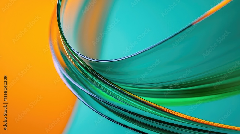 Poster burst abstract background concept. abstract swirls of colorful glass reflect vibrant light and creat