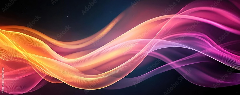 Aufkleber Galaxy abstract background concept. Vibrant waves of color blending seamlessly in an abstract artistic pattern.