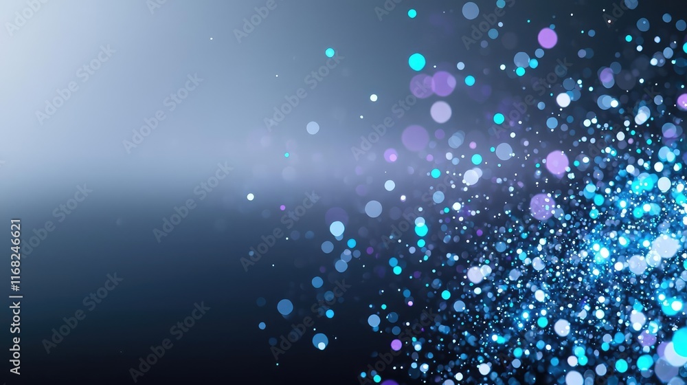 Poster Burst abstract background concept. Vibrant abstract background with colorful bokeh lights creating a dreamy atmosphere.