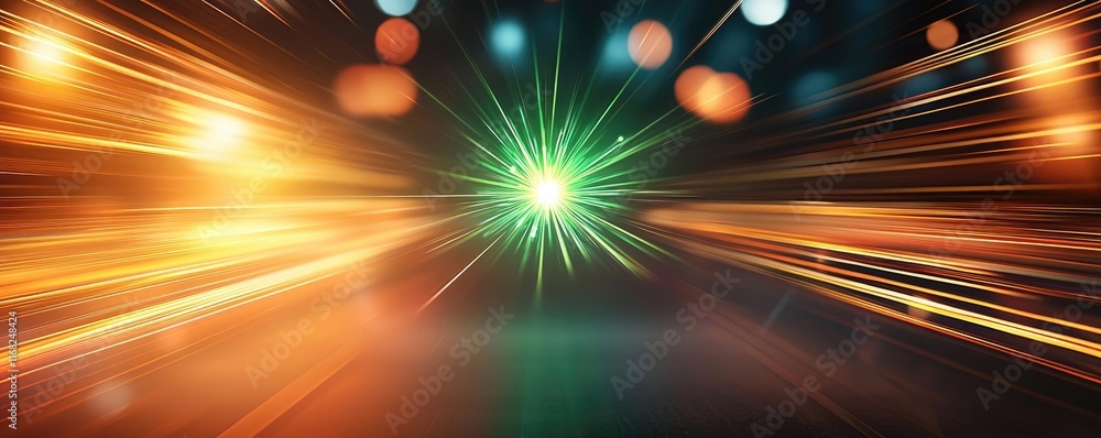 Poster burst abstract background concept. dynamic light streaks create a vibrant and energetic atmosphere.