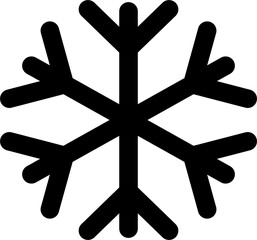 snowflake Vector illustration on a transparent background. Premium quality symmbols. Glyphs vector icons for concept and graphic design.