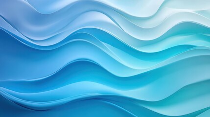 Fototapeta premium Gradient ocean colors of blue and turquoise with a soft calming feel