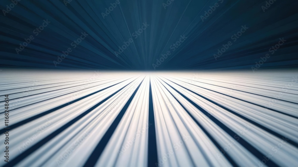 Aufkleber Burst abstract background concept. Abstract lines converging towards a bright horizon, creating a sense of depth and movement.