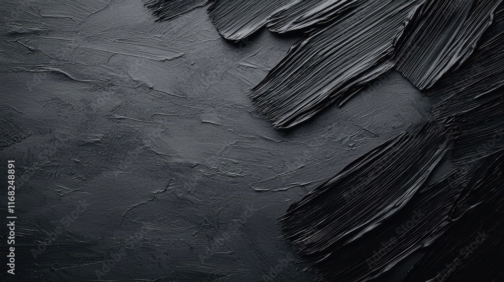Aufkleber Grungy abstract background idea. Abstract black texture with brush strokes, perfect for background or design elements.