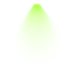 Green spotlight transparent background