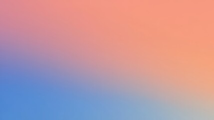 Obraz premium Soft gradient sky transitioning from warm orange to cool blue during sunset