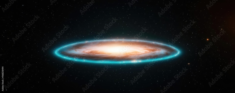Aufkleber galaxy abstract background concept. a stunning view of a spiral galaxy captured in deep space, showc