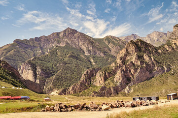 Chegem gorge in summer.