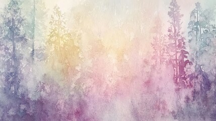 Fototapeta premium Faded watercolor splotches with pastel colors blending into one another